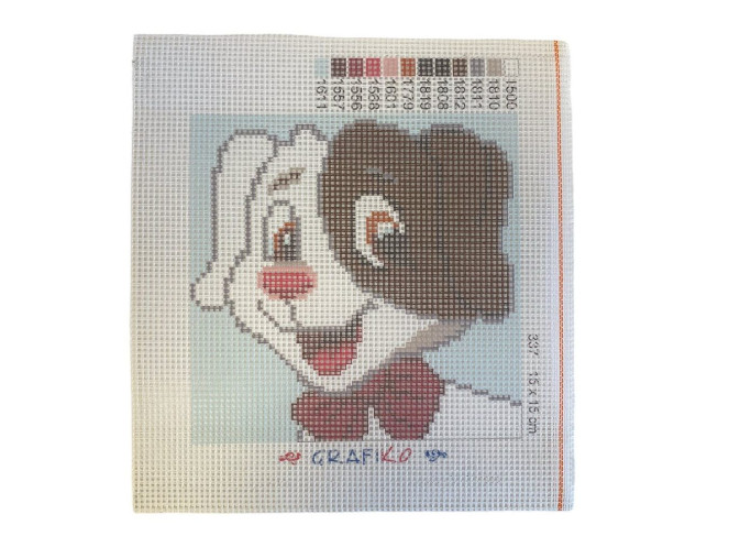 Siuvinėjimo paveikslas Šuniukas