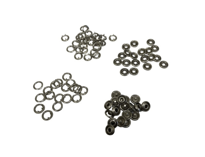 Metalinės spaudės 9mm | 10vnt.