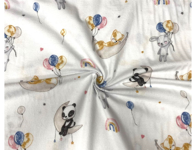 Flannel Animals with balloons