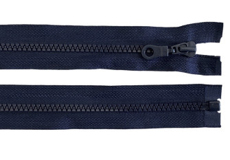 Plastic zipper 70cm Dark blue