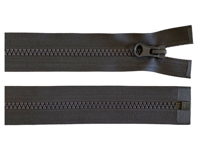 Plastikinis užtrauktukas 70cm Tamsiai pilka