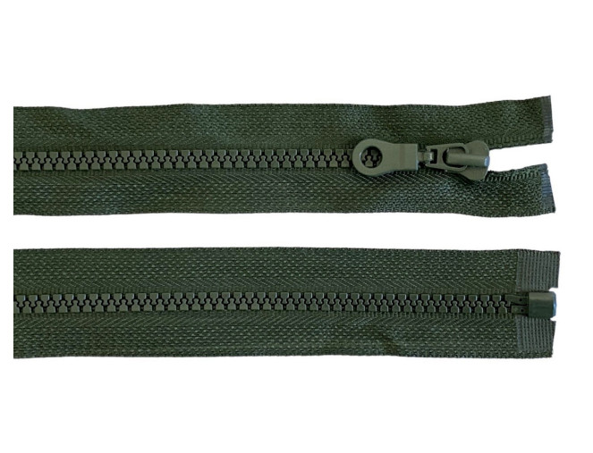 Plastikinis užtrauktukas 70cm Chaki