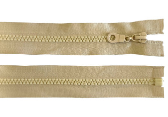 Plastic zipper 70cm Light beige