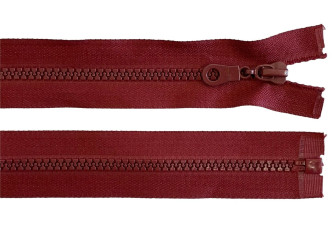 Plastic zipper 75cm Bordeaux