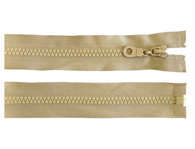 Plastikinis užtrauktukas 80cm Šviesi smėlio