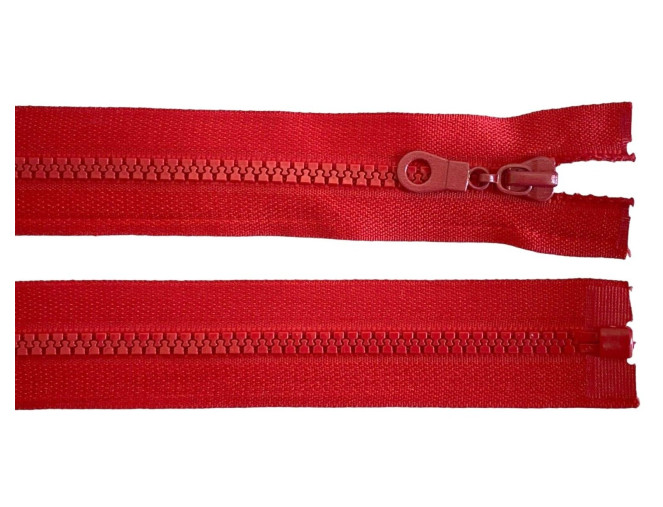 Plastikinis užtrauktukas 60cm Raudonas