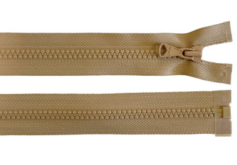 Plastic zipper 85cm Beige