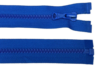 Plastic zipper 85cm Blue cornflowers
