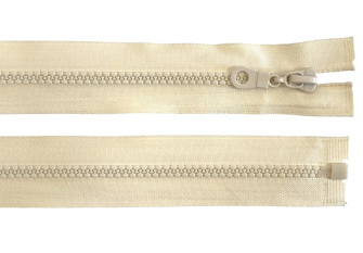 Plastic zipper 85cm Ekru