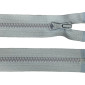Plastikinis užtrauktukas 85cm Pilkai melsva
