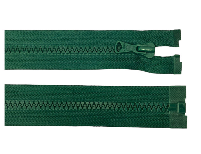 Plastikinis užtrauktukas 50cm Tamsiai žalias