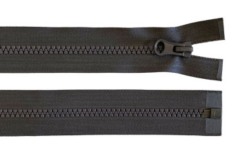 Plastic zipper 45cm Dark grey