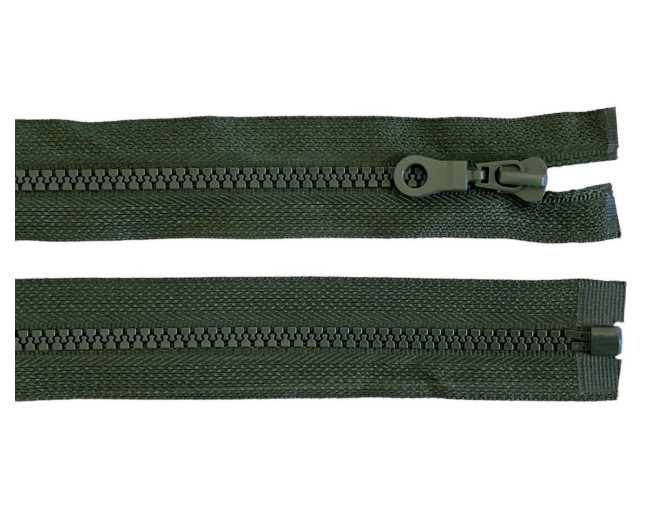 Plastikinis užtrauktukas 45cm Chaki