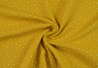 Muslin White specks in mustard