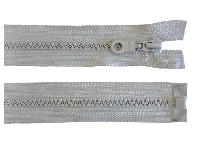 Plastikinis užtrauktukas 40cm Šviesiai pilka
