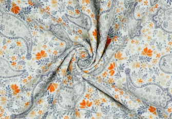 Muslin Turkey cucumber patterns in white