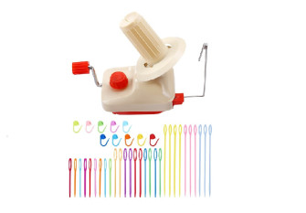 Yarn twisting machine - winding machine + knitting accessories