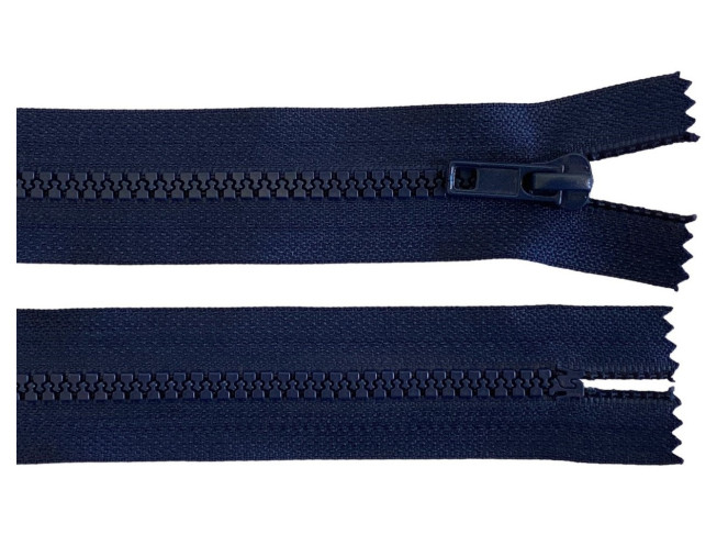 Plastic zipper 16cm Dark blue