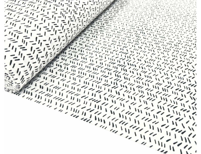 Muslin Dashes in white pigiau