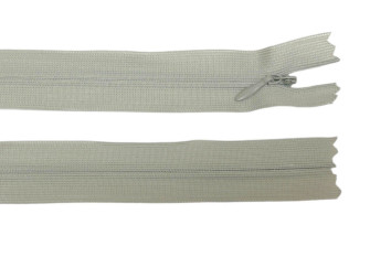 Paslėptas užtrauktukas 30cm Šviesiai pilkas
