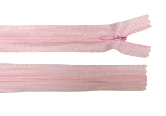 Paslėptas užtrauktukas 30cm Rožinis