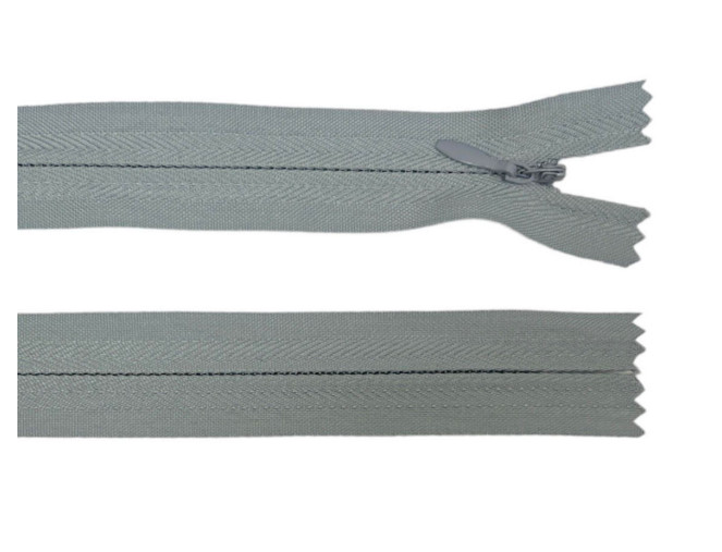 Paslėptas užtrauktukas 30cm Pilkas
