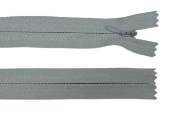 Paslėptas užtrauktukas 30cm Pilkas