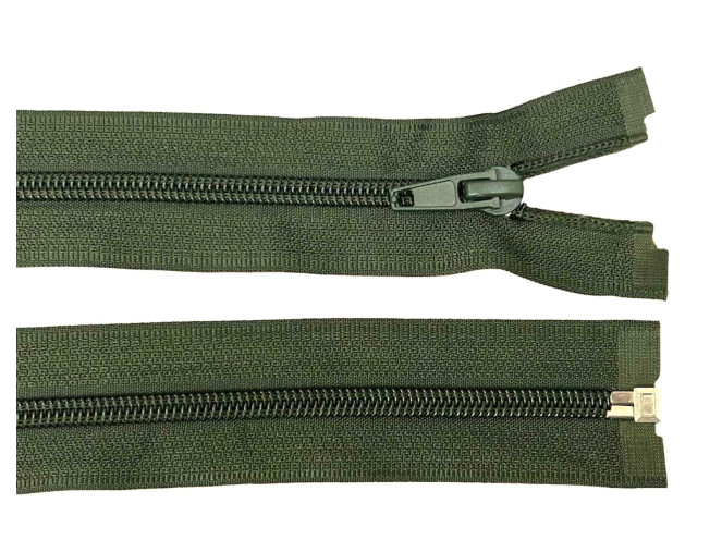 Spiralinis užtrauktukas 55cm Chaki
