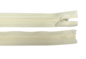 Paslėptas užtrauktukas 30cm Ekru