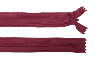 Paslėptas užtrauktukas 30cm Tamsi ciklameno