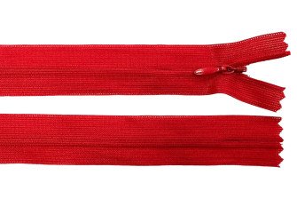 Paslėptas užtrauktukas 50cm Raudonas