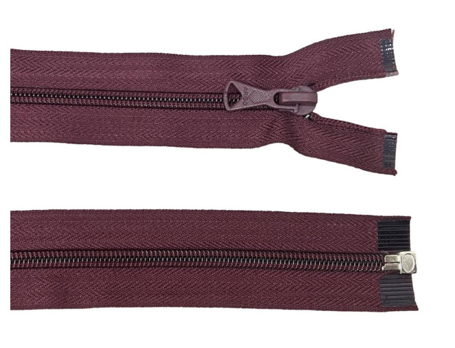 Spiralinis užtrauktukas 70cm Tamsi bordo