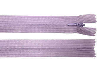 Paslėptas užtrauktukas 50cm Alyvinė