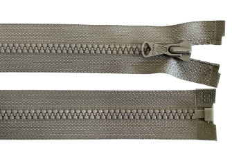 Plastic zipper 90cm Grey