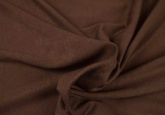 Viscose knitted fabric (jersey) Brown