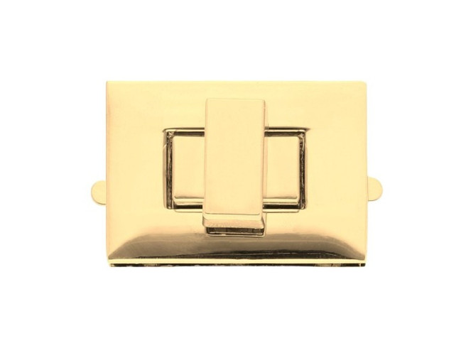 Metal clasp for handbags 38x28mm | Gold