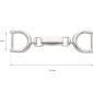 Metalinis užsegimas - kabliukas 17x84mm Nikelio internetu