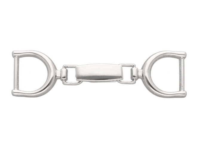 Metalinis užsegimas - kabliukas 17x84mm Nikelio