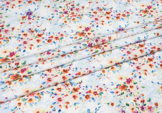 Barbie (Marchiano) fabric Small flowers in blue