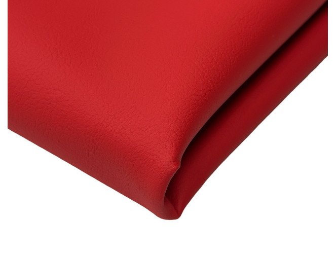 Faux leather Bright red