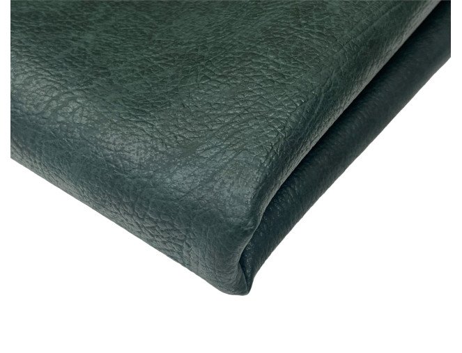 Faux leather Dark green with pattern