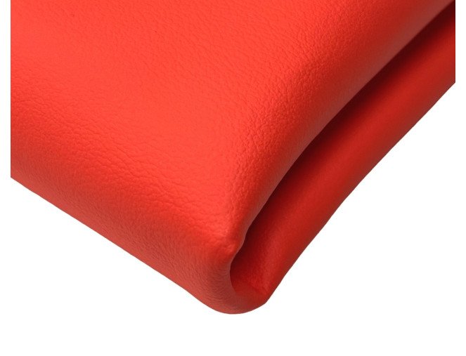 Faux leather Bright coral
