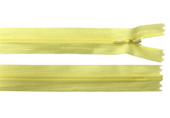 Paslėptas užtrauktukas 50cm Šviesiai geltona