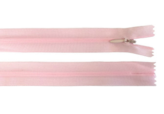 Paslėptas užtrauktukas 50cm Šviesi rožinė