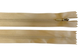 Paslėptas užtrauktukas 50cm Smėlio