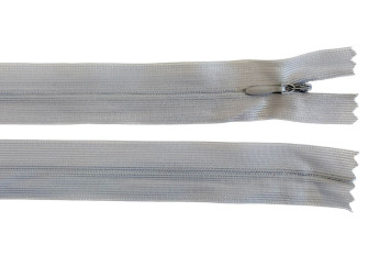 Paslėptas užtrauktukas 50cm Šviesiai pilka