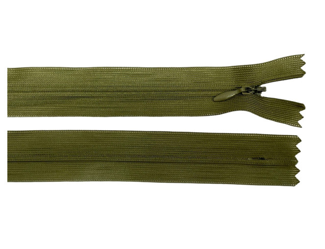 Hidden zip 50cm Khaki