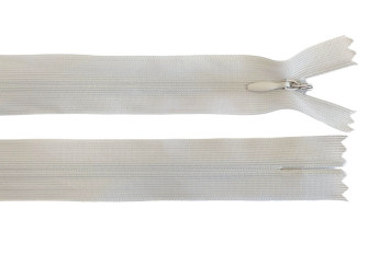 Paslėptas užtrauktukas 50cm Šviesiai pilkas