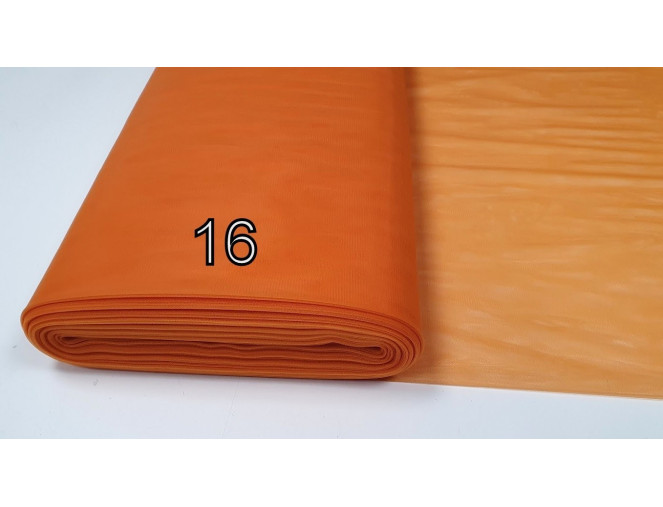 Minkštas tiulis Oranžinė | 3m plotis