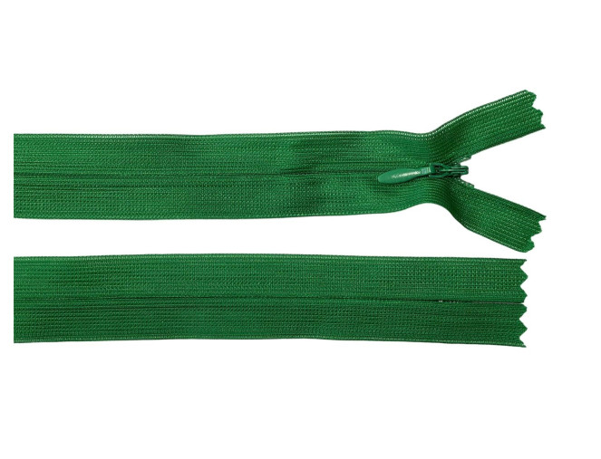 Paslėptas užtrauktukas 20cm Žalias